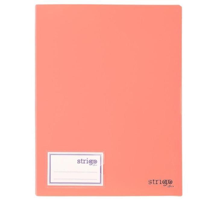 Irattartó PP A4 30 fólia, világos rózsaszín