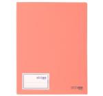 Irattartó PP A4 30 fólia, világos rózsaszín