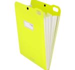 Iratgyűjtő PP, A4, függőleges, 5 osztó, Strigo tűzőkapocs záródással