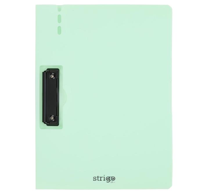 A4-es függőleges felíró tábla oldalsó fémkapoccsal, tolltartóval, menta színű