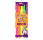 Gél toll 5 neon színben Strigo
