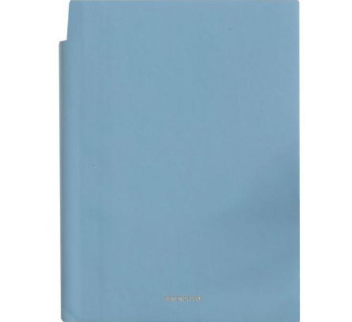 Irodai jegyzetfüzet 112 lap 80g,vonalas,bőrborítás,kék