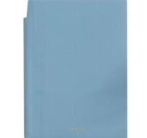 Irodai jegyzetfüzet 112 lap 80g,vonalas,bőrborítás,kék