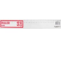 Rigla 50cm transparent Deli