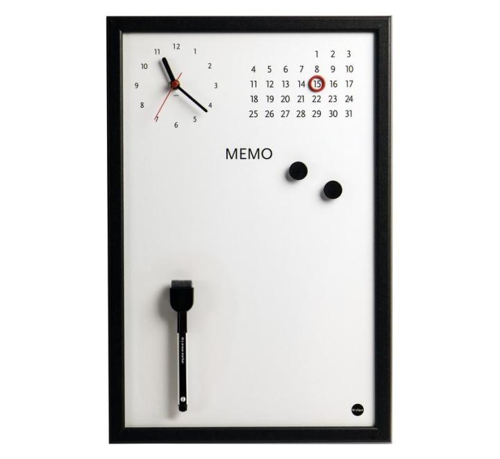 Óra Memo-Whiteboard mágneses Bi-Silque