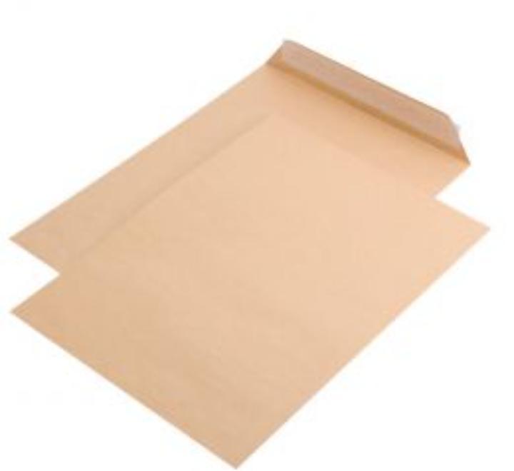 Barna boríték B4 öntapadós csíkkal (fara Burduf)