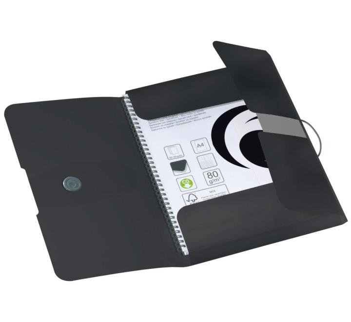 Mappa gumival A4 30mm EOTG fekete