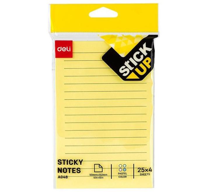 Öntapadós jegyzettömb 101x152mm 100 lap