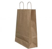 Punga hartie maner lat 32 x 12 x 41cm maro/maro