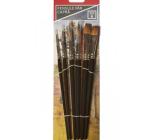 Ecset szett 6 darab,kecske szőrből