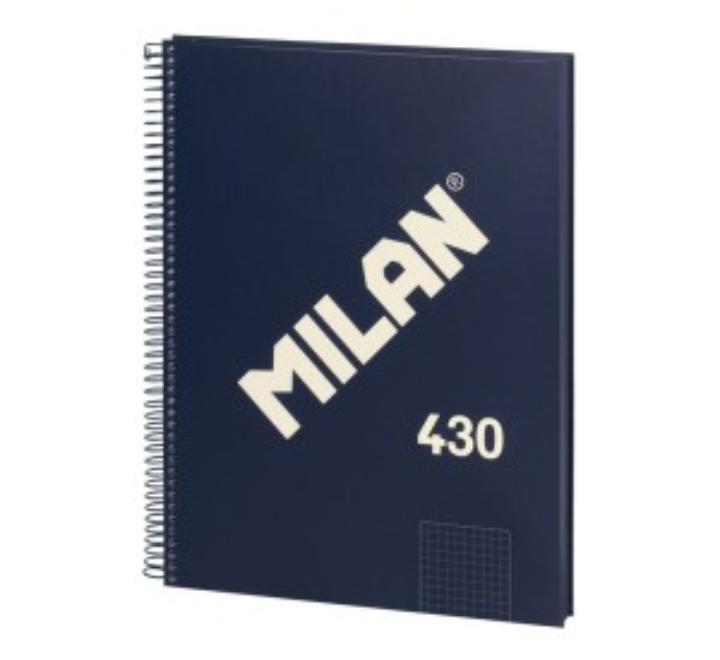 Füzet A4 80 lapos simalapú spirálos Milan kék