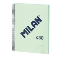 Caiet A4 80 file dictando spira Milan verde