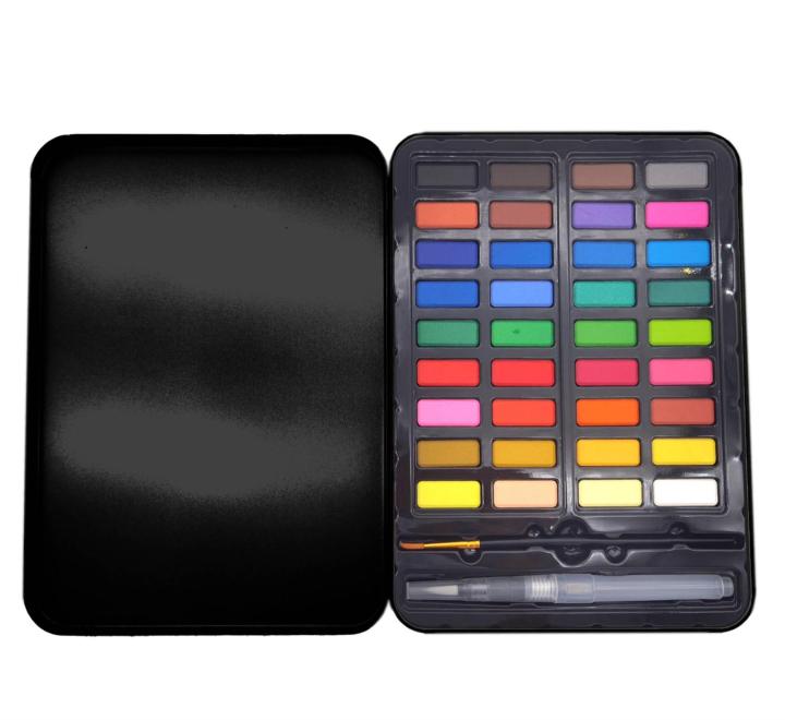 Akvarellfesték 36 szín fémdobozban