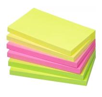 Notes adeziv 75x125mm 26 file Neon galben