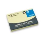 Öntapadós jegyzettömb szett  50x75mm 100 lap pasztell sárga