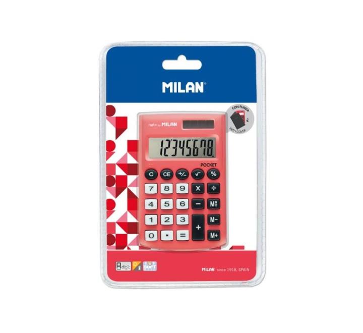 Calculator 8 dg Milan rosu
