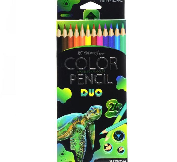 Színes ceruzák, 12 kétszínű ceruza
