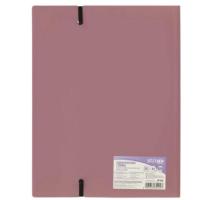 Mapa PP A4 cu elastic 30 folii protectie, roz inchis