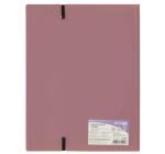 A4 PP Mappa,elasztikus 30 lap, sötét rózsaszínű
