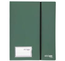 Mapa PP A4 cu elastic 40 folii protectie, verde inchis