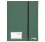 A4 PP A4-esMappa, elasztikus 40 védőlappal, sötétzöld színben