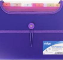Dosar extensibil A4 cu 6 compartimente, mov