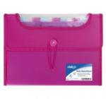 Bővíthető mappa A4 ,12 rekesszel, rózsaszínű
