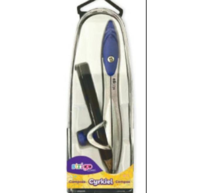 Fém körző ceruzával, kék