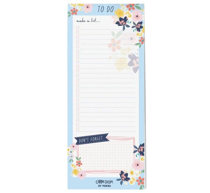 Mágneses tervező, 9.1 x 21.6 cm, Floral