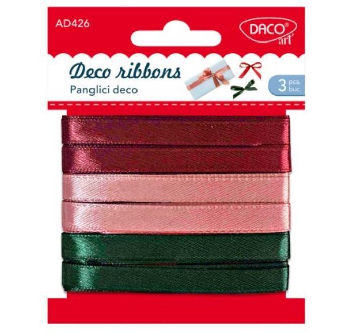 Panglica decor 3 colors, 1cm x 3m
