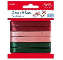 Panglica decor 3 colors, 1cm x 3m