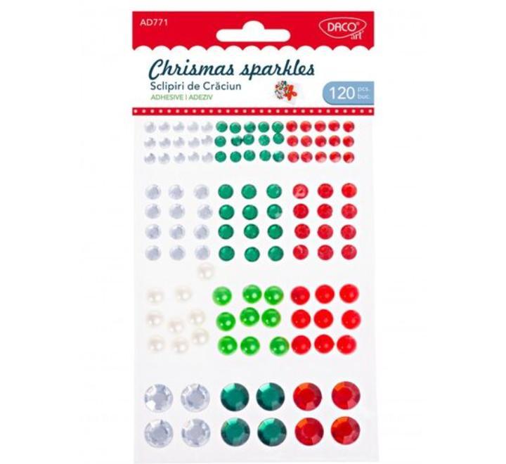 Karácsonyi öntapadós gyöngyök