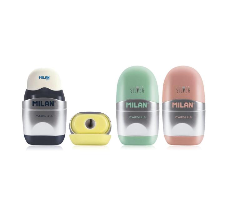 Hegyező radírral Silver Milan