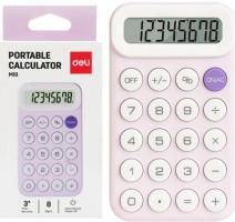 Calculator buzunar 8 dig M10 Deli - roz