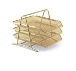 Irattálca 3 részes Mesh aranyszinű