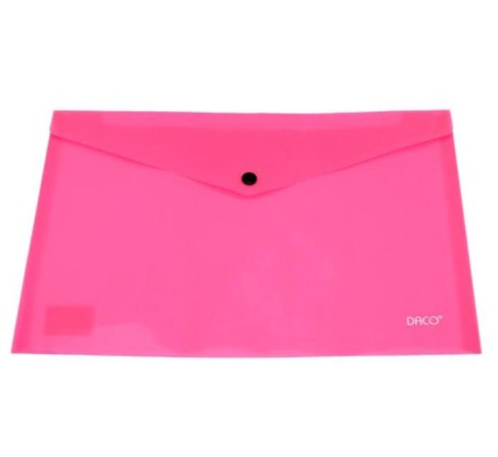 Gombos mappa A4 Daco rózsaszín