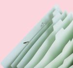 Műanyag mappa gumival,7 elválasztó részel Macarons Deli