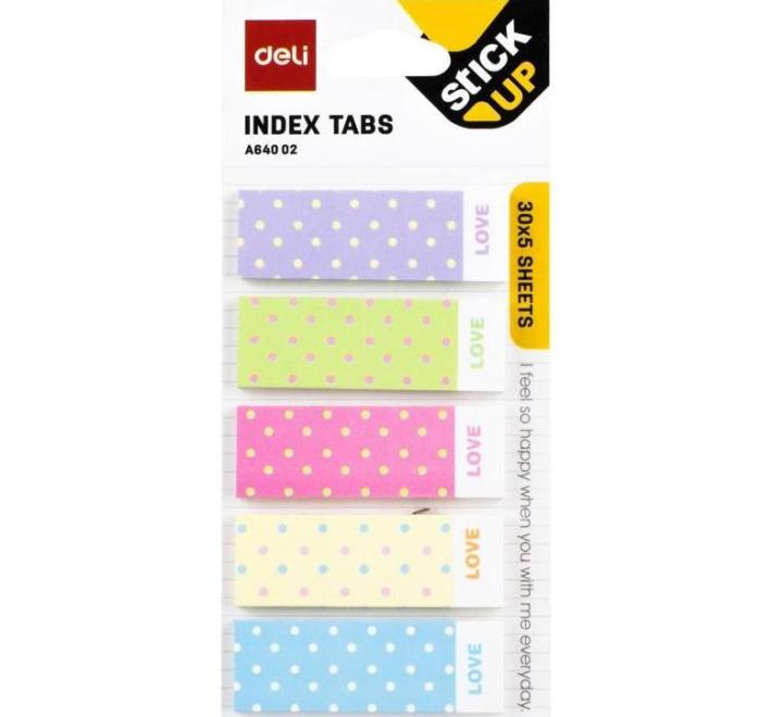 Öntapadós papír index 5x15x45mm 30 lap 5 féle állatmintával,Buline Deli