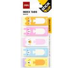 Öntapadós papír index 5x15x45mm 30 lap 5 féle állatmintával,Buline Deli