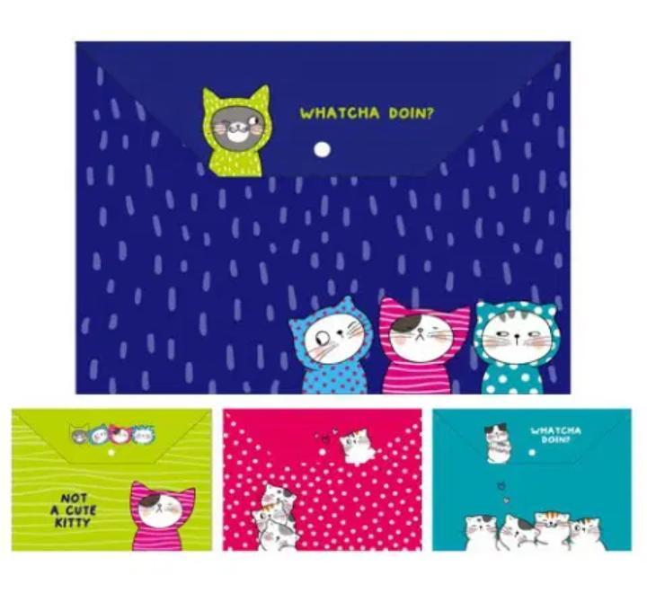 Irattartó mappa A4  kapcsos Sok cica