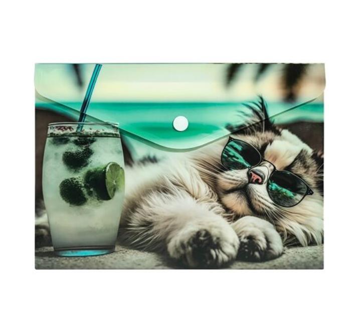 Személyre szabott mappa gombbal A5 PP