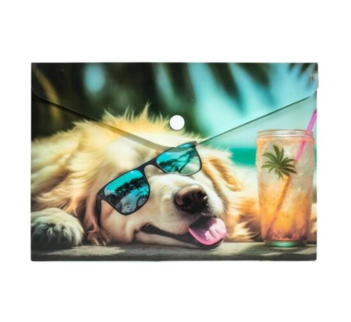 Személyre szabott mappa gombbal A5 PP