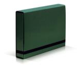 Mappa karton A4-es gumival zöld