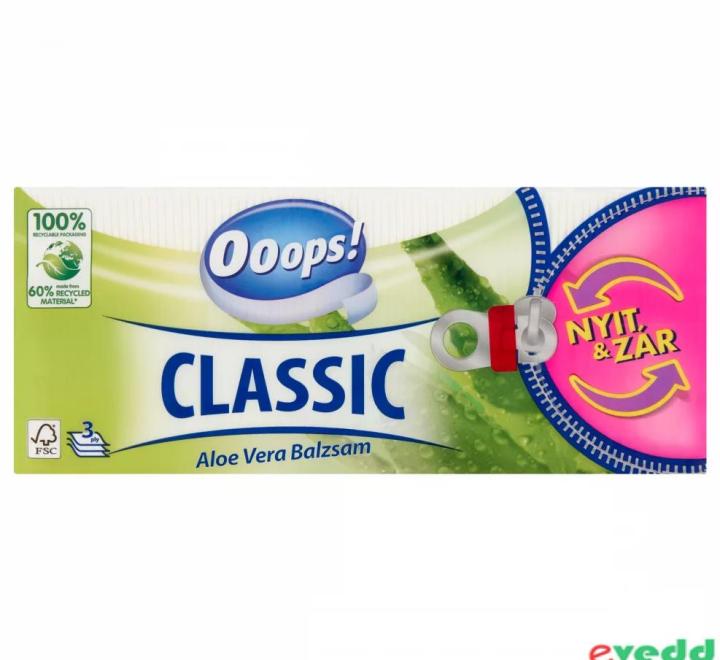 Papírzsebkendő Ooops classic Aloe Vera