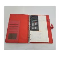 Szervező A4 +számológép,piros