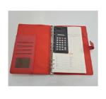 Szervező A4 +számológép,piros