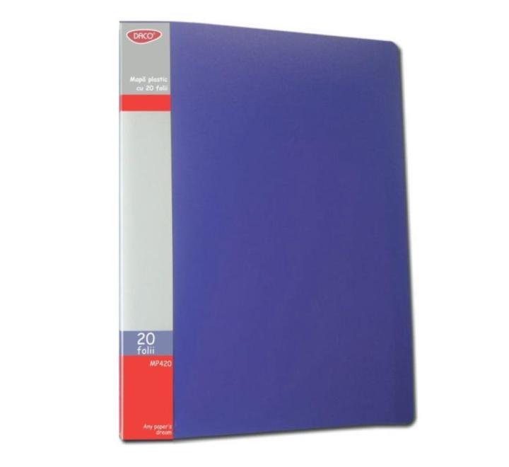 Bemutató mappa 20 fólia Daco kék
