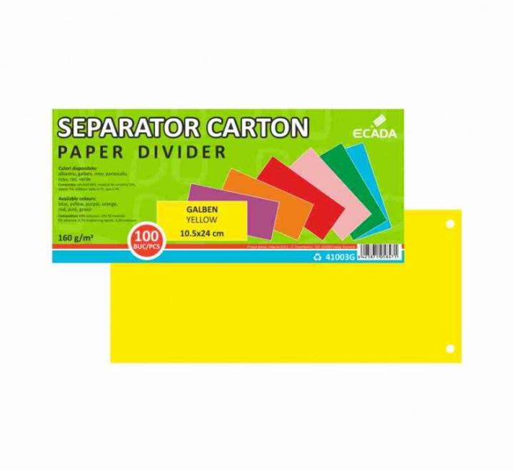 Karton elválasztó sárga