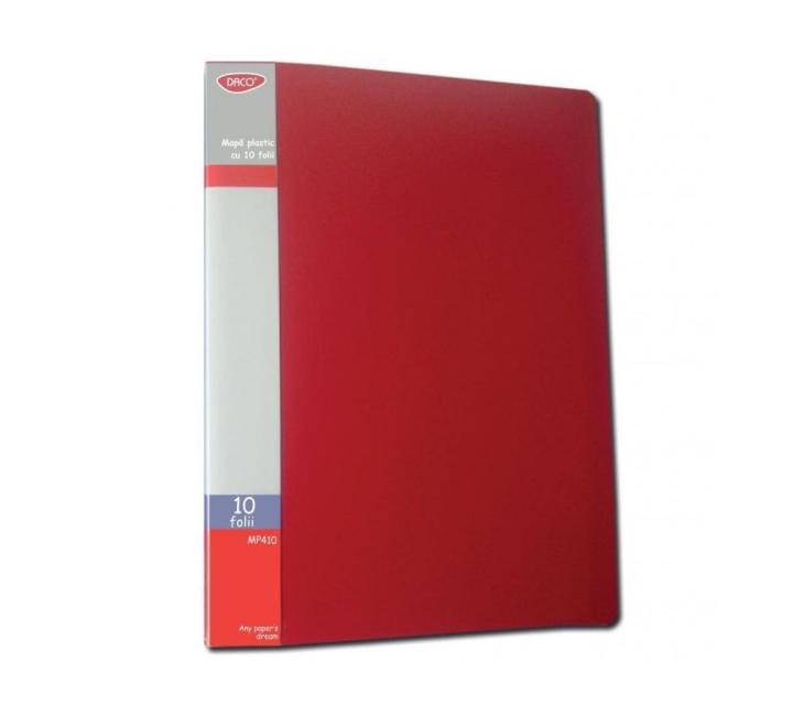 Bemutató mappa 20 fólia Daco piros