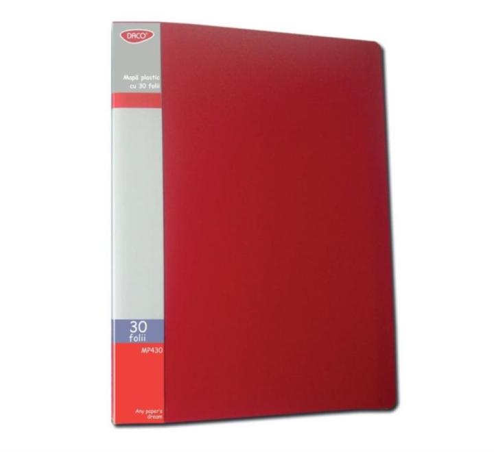 Bemutató mappa 30 fólia Daco piros
